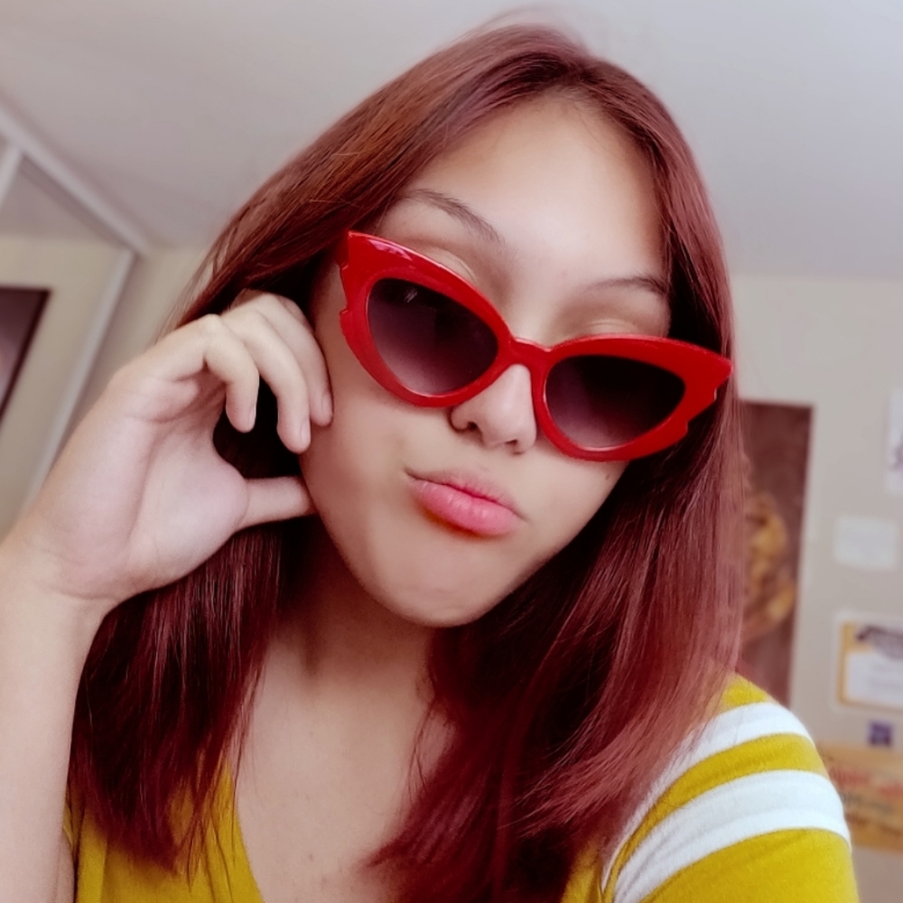 Red Cat Eye Vintage Sunglasses